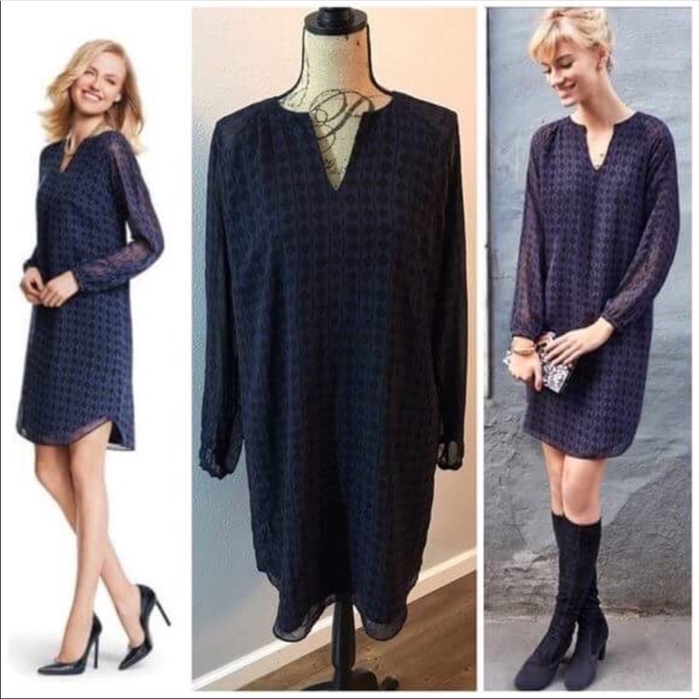 Cabi Harlequin shirt dress- NWOT